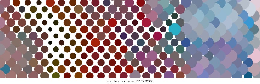 Abstract horizontal background. Spotted halftone effect texture. Dots, circles. Vector clip art