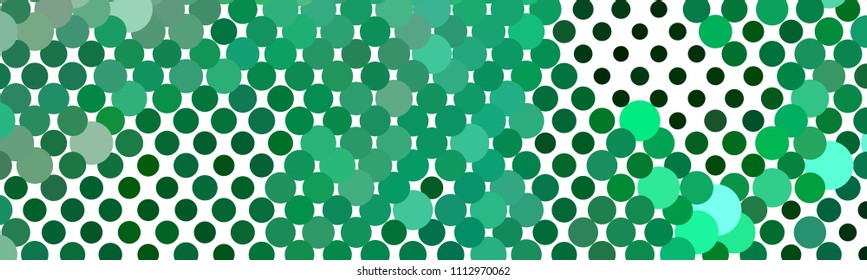 Abstract horizontal background. Spotted halftone effect texture. Dots, circles. Vector clip art