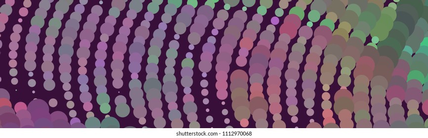 Abstract horizontal background. Spotted halftone effect texture. Dots, circles. Vector clip art