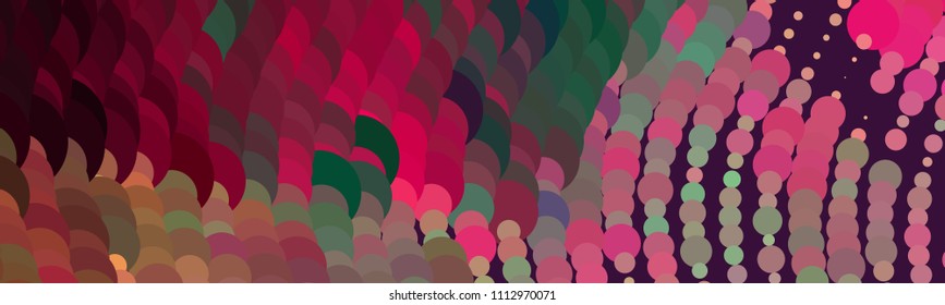 Abstract horizontal background. Spotted halftone effect texture. Dots, circles. Vector clip art
