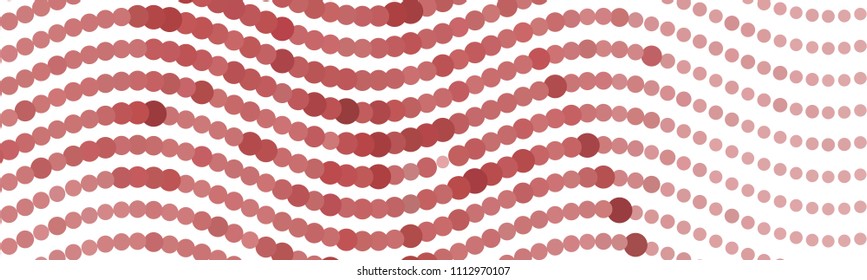 Abstract horizontal background. Spotted halftone effect texture. Dots, circles. Vector clip art