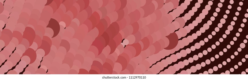 Abstract horizontal background. Spotted halftone effect texture. Dots, circles. Vector clip art