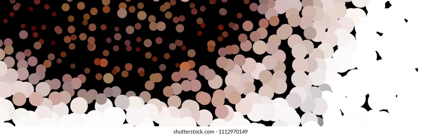 Abstract horizontal background. Spotted halftone effect texture. Dots, circles. Vector clip art