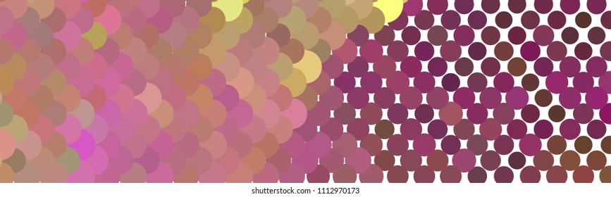 Abstract horizontal background. Spotted halftone effect texture. Dots, circles. Vector clip art