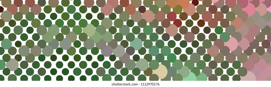 Abstract horizontal background. Spotted halftone effect texture. Dots, circles. Vector clip art