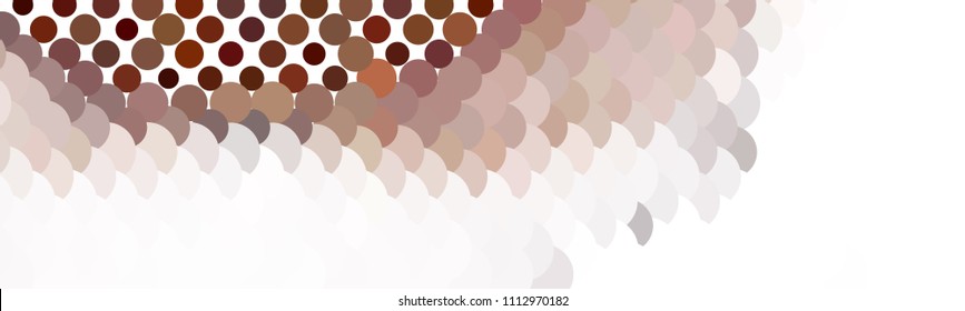 Abstract horizontal background. Spotted halftone effect texture. Dots, circles. Vector clip art