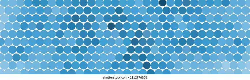 Abstract horizontal background. Spotted halftone effect texture.  Dots, circles. Vector clip art