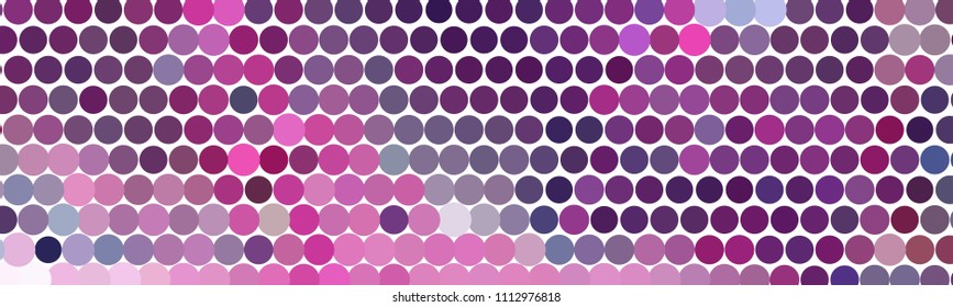 Abstract horizontal background. Spotted halftone effect texture.  Dots, circles. Vector clip art