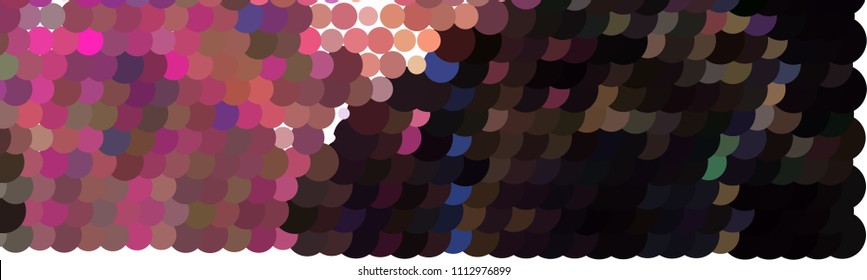 Abstract horizontal background. Spotted halftone effect texture.  Dots, circles. Vector clip art