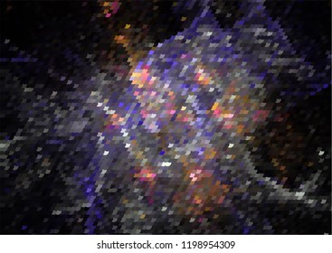 Abstract horizontal background. Spotted halftone effect. Dots, circles. Vector clip art