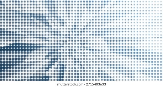 Abstractas fondo Horizontal. Efecto semitono manchado. Puntos, círculos. Vector eps10