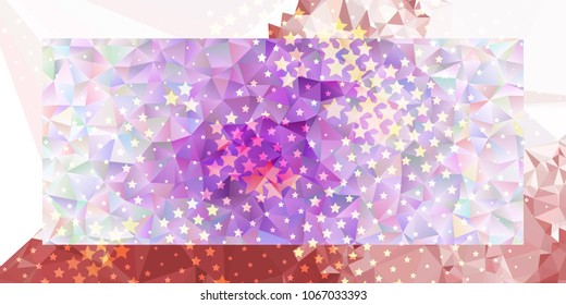 Abstract horizontal background with stars. Design element for posters, business cards, presentations layouts, showcases. Vector clip art