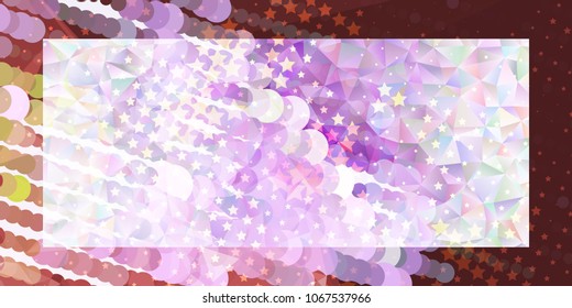 Abstract horizontal background with stars. Design element for posters, business cards, presentations layouts, showcases. Vector clip art