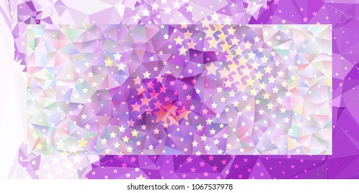 Abstract horizontal background with stars. Design element for posters, business cards, presentations layouts, showcases. Vector clip art