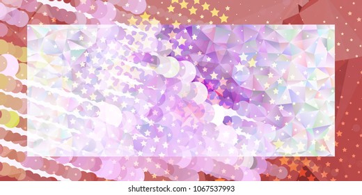 Abstract horizontal background with stars. Design element for posters, business cards, presentations layouts, showcases. Vector clip art