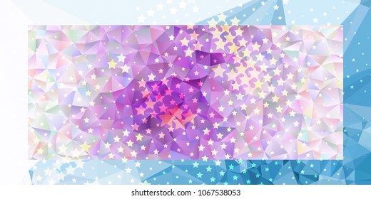 Abstract horizontal background with stars. Design element for posters, business cards, presentations layouts, showcases. Vector clip art