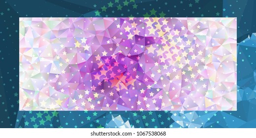 Abstract horizontal background with stars. Design element for posters, business cards, presentations layouts, showcases. Vector clip art