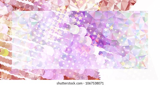 Abstract horizontal background with stars. Design element for posters, business cards, presentations layouts, showcases. Vector clip art