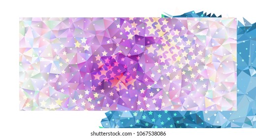 Abstract horizontal background with stars. Design element for posters, business cards, presentations layouts, showcases. Vector clip art