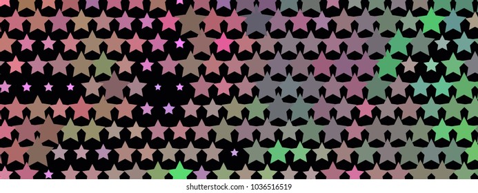Abstract horizontal background with stars. Halftone effect. Design element for posters, business cards, presentations layouts, showcases. Vector clip art