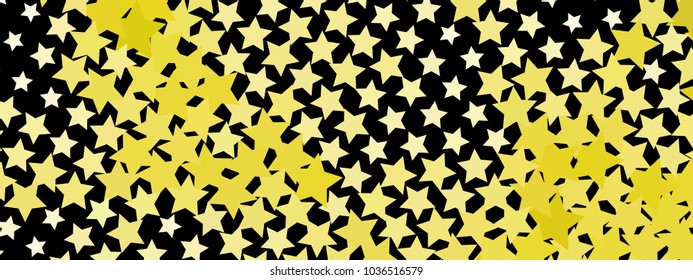 Abstract horizontal background with stars. Halftone effect. Design element for posters, business cards, presentations layouts, showcases. Vector clip art