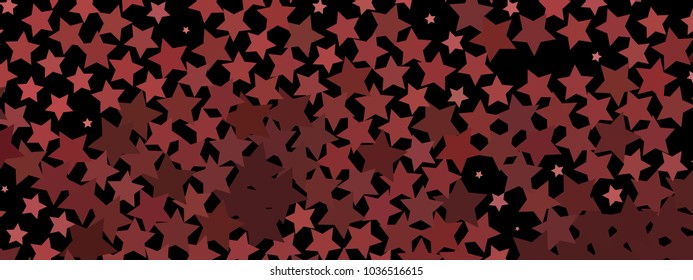 Abstract horizontal background with stars. Halftone effect. Design element for posters, business cards, presentations layouts, showcases. Vector clip art