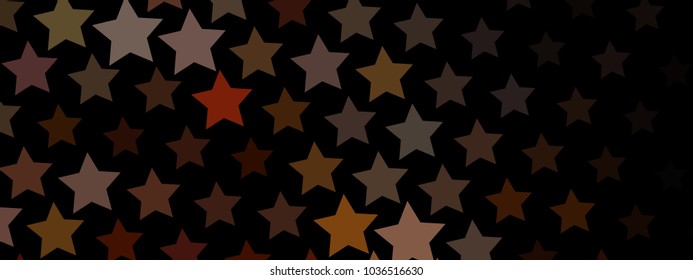 Abstract horizontal background with stars. Halftone effect. Design element for posters, business cards, presentations layouts, showcases. Vector clip art