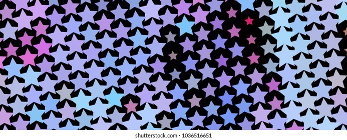 Abstract horizontal background with stars. Halftone effect. Design element for posters, business cards, presentations layouts, showcases. Vector clip art