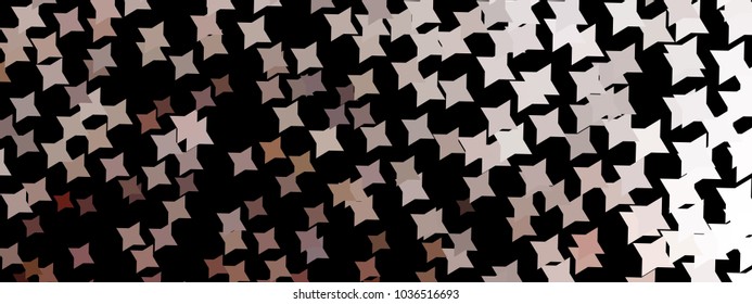 Abstract horizontal background with stars. Halftone effect. Design element for posters, business cards, presentations layouts, showcases. Vector clip art