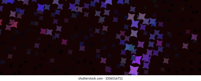Abstract horizontal background with stars. Halftone effect. Design element for posters, business cards, presentations layouts, showcases. Vector clip art