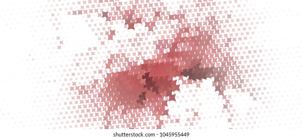 Abstract horizontal background with stars. Halftone effect. Design element for posters, business cards, presentations layouts, showcases. Vector clip art