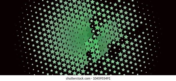 Abstract horizontal background with stars. Halftone effect. Design element for posters, business cards, presentations layouts, showcases. Vector clip art