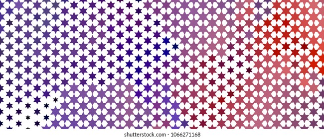Abstract horizontal background with stars. Halftone effect. Design element for posters, business cards, presentations layouts, showcases. Vector clip art