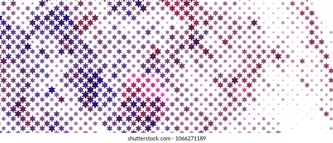Abstract horizontal background with stars. Halftone effect. Design element for posters, business cards, presentations layouts, showcases. Vector clip art