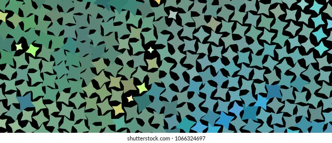 Abstract horizontal background with stars. Halftone effect. Design element for posters, business cards, presentations layouts, showcases. Vector clip art
