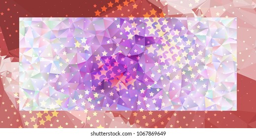 Abstract horizontal background with stars. Halftone effect. Design element for posters, business cards, presentations layouts, showcases. Vector clip art