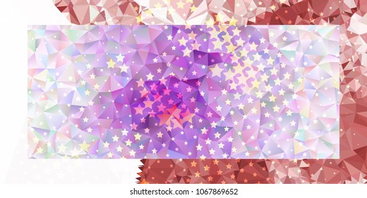 Abstract horizontal background with stars. Halftone effect. Design element for posters, business cards, presentations layouts, showcases. Vector clip art