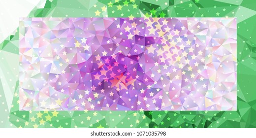 Abstract horizontal  background with stars. Halftone effect. Design element for posters, business cards, presentations layouts, showcases. Vector clip art