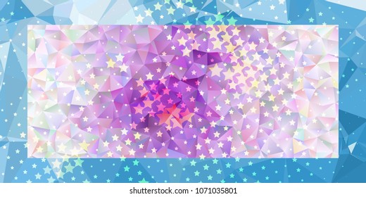Abstract horizontal  background with stars. Halftone effect. Design element for posters, business cards, presentations layouts, showcases. Vector clip art