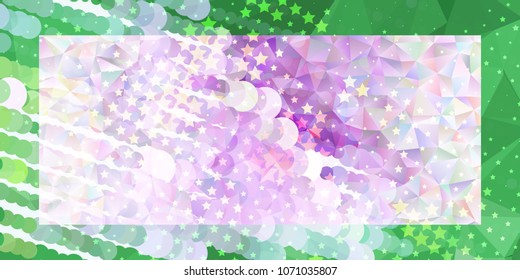 Abstract horizontal  background with stars. Halftone effect. Design element for posters, business cards, presentations layouts, showcases. Vector clip art