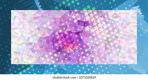 Abstract horizontal  background with stars. Halftone effect. Design element for posters, business cards, presentations layouts, showcases. Vector clip art