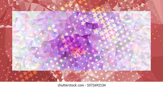 Abstract horizontal background with stars. Halftone effect. Design element for posters, business cards, presentations layouts, showcases. Vector clip art