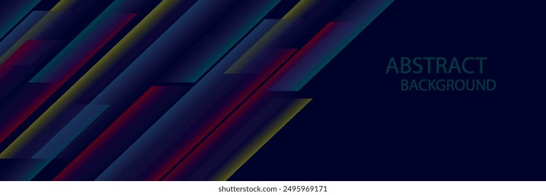 Abstractas fondo de Anuncio Horizontal con líneas de sombra. Forma de rectángulo diagonal de moda.