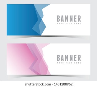 abstract horizontal banner design,web template.