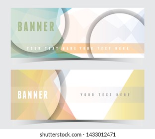 abstract horizontal banner design,web template