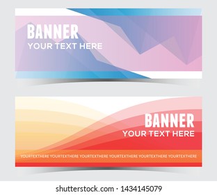 abstract horizontal banner design,web template