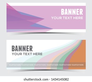 abstract horizontal banner design,web template
