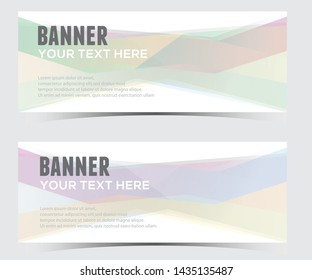 abstract horizontal banner design,web template.