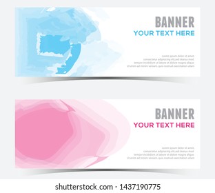 abstract horizontal banner design,web template
