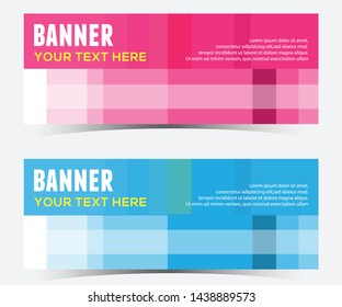 abstract horizontal banner design,web template.